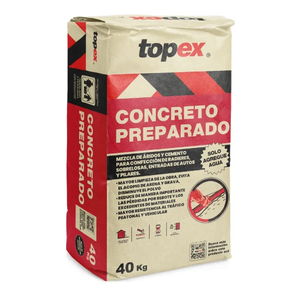 TOPEX | Mortero Concreto Preparado Topex 40kg