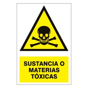 FIXSER | Señal de Sustancias Tóxicas 15x22.5 cm.
