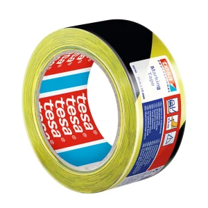TESA | Cinta de Seguridad de Señalización Amarillo y Negro 50 mm x 33 m
