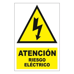 FIXSER | Señal de Atenicón Riesgo Eléctrico 20x30 cm.